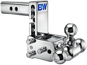 bw trailer hitch in chrome color available for sale.