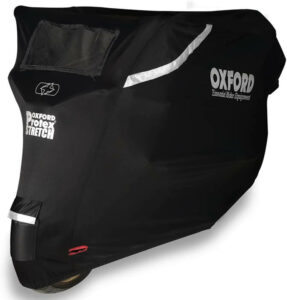 motorcycle cover available to protect your bike from the weather.
