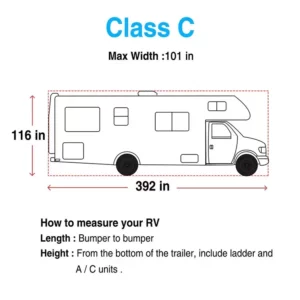 how to measure for rv covers class c.