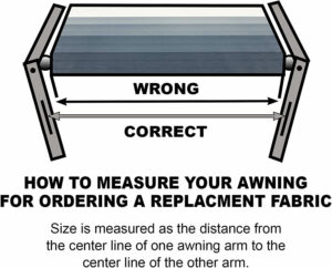 rv awning replacement measuring.