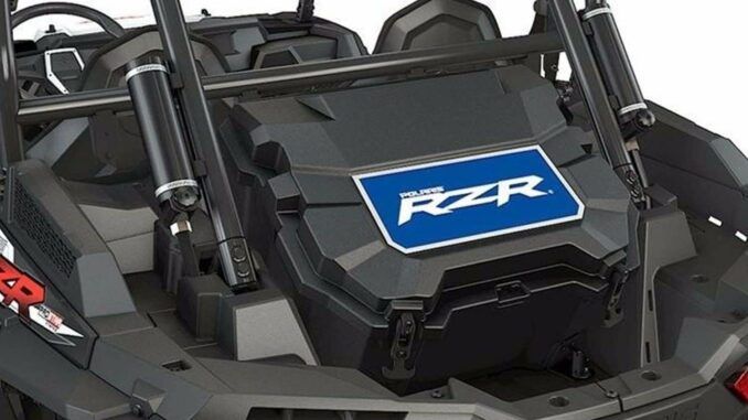 rzr cooler to keep your food and beverages cold when on the trail.